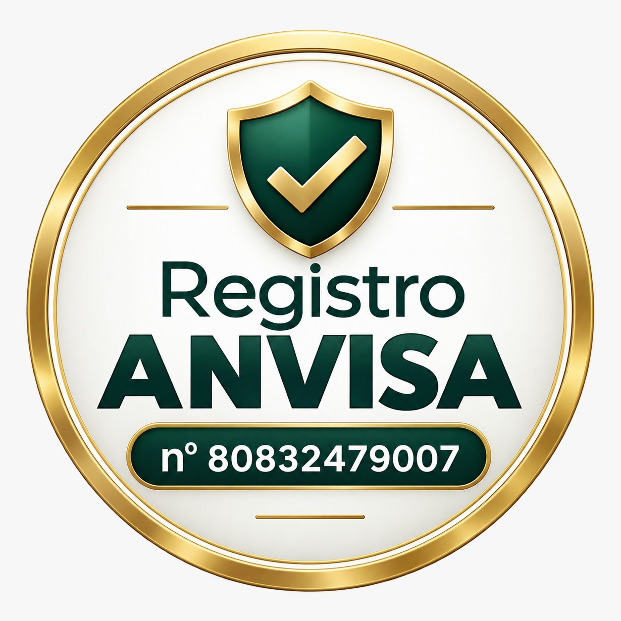 Selo de registro ANVISA nº 80832479007